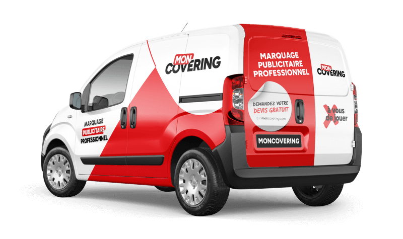 Moncovering - Après marquage publicitaire